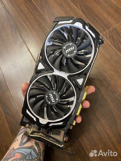 Видеокарта GeForce GTX 1060 armor 3Gb от MSI