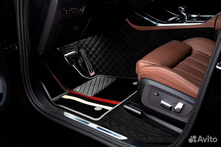 3D Коврики Exeed Салон Багажник из Экокожи