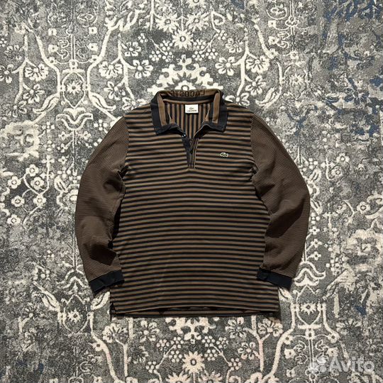Регбийка Lacoste винтажного фасона в полоску