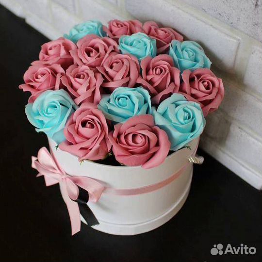 Букет из мыльных цветов