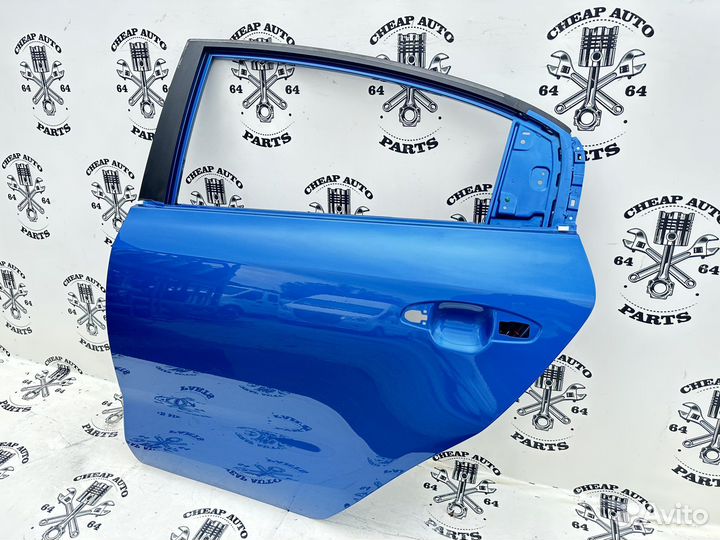 Синяя задняя левая дверь Kia Rio 4 Оригинал
