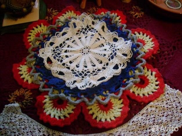 Вязаные изделия, накидки, салфетки, шаль, скатерть