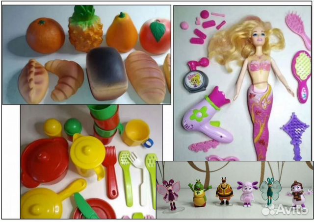 Резиновые и пластмассовые игрушки для детей