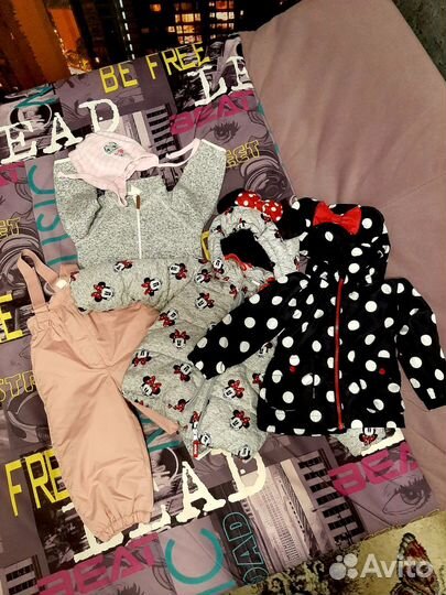 Комплект вещей Н&М для девочки 86-98(вещи пакетом)