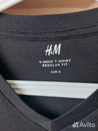 Футболка мужская H&M, р. S черная