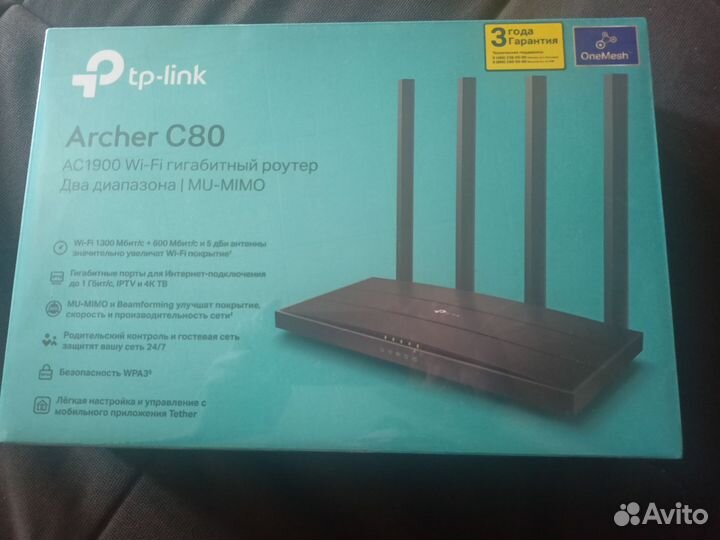 Роутер Tp link archer c80 ac1900