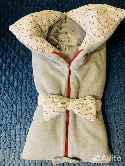 Конверт кокон на выписку всесезонный