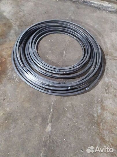 Кольца для подвесного кресла из профильной трубы