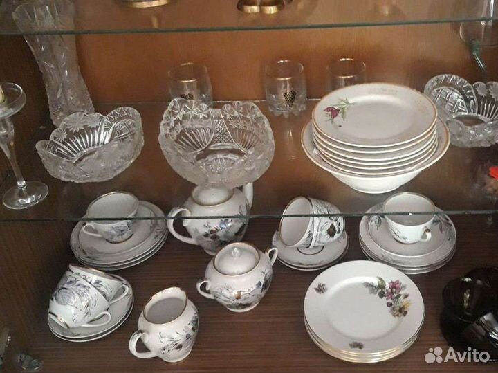 Фарфоровая посуда СССР, хрусталь
