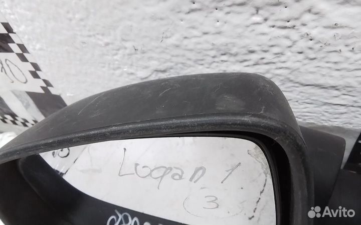 Зеркало левое Renault Logan 1 механика