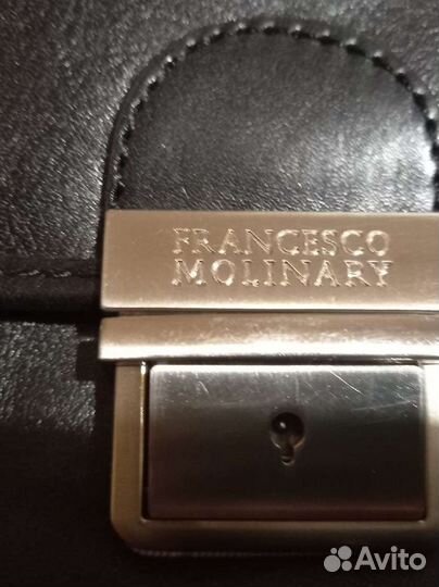 Мужской кожаный портфель новый Francesco Molinary