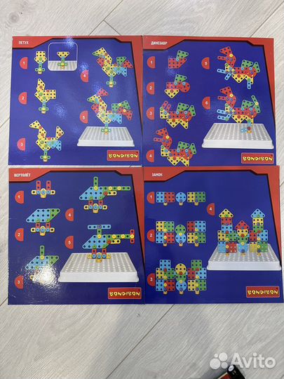 Конструктор - мозаика 129 деталей, Bondibon