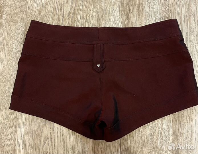 Шорты женские бордовые