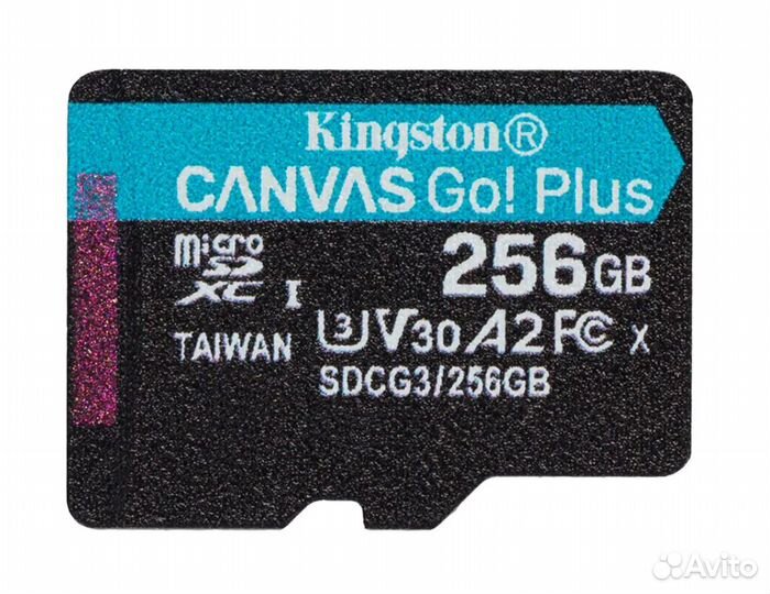 Карта памяти microSD Kingston Canvas Go Plus 256GB