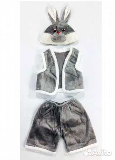 Новогодний костюм зайчика для девочки и мальчика