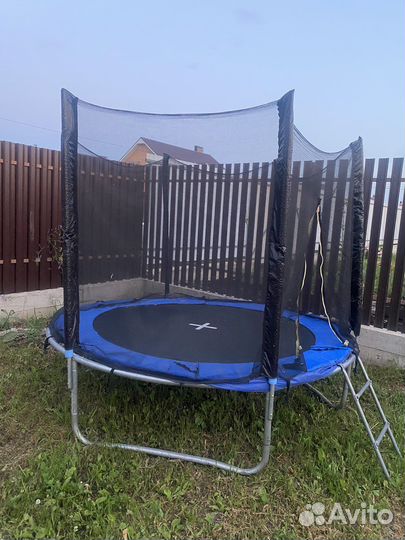 Батут с защитной сеткой бу