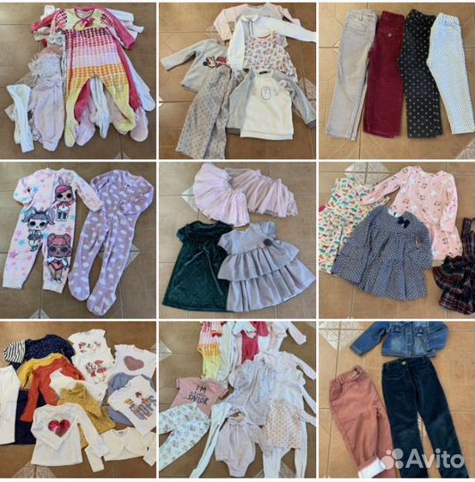 Детские вещи пакетами для девочки до 2х лет