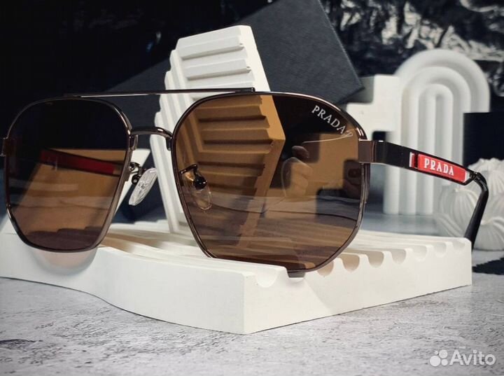 Очки Prada Aviator бронзовые