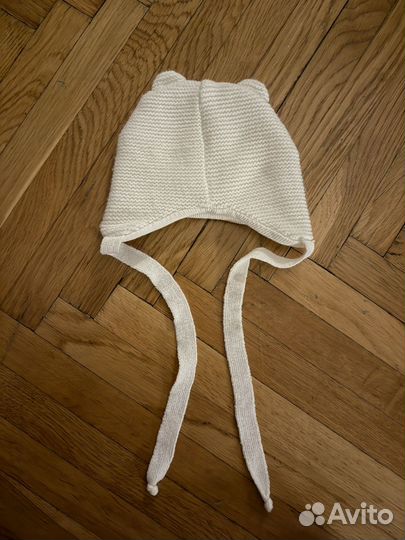 Шапочка детская для новорожденного осень-зима