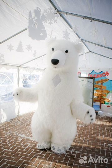 Белый мишка поздравление