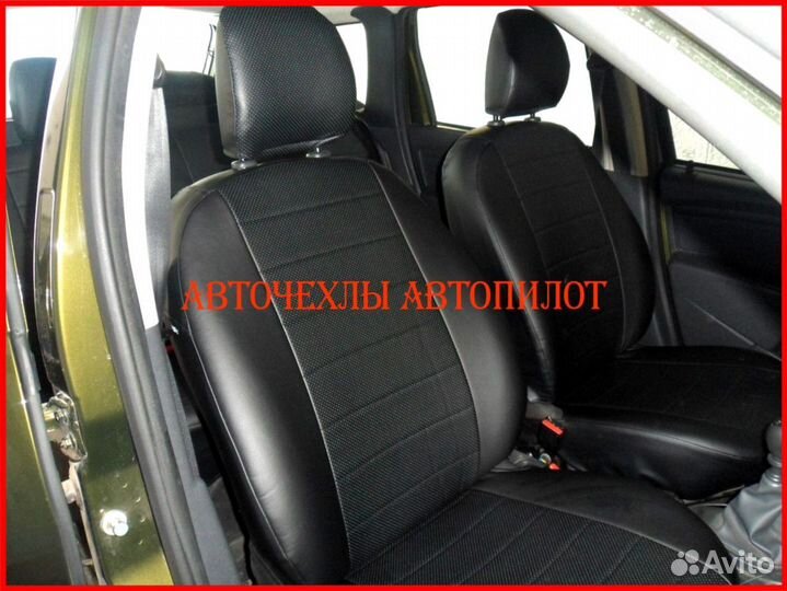 Чехлы Автопилот Renault Koleos из экокожи чёрные