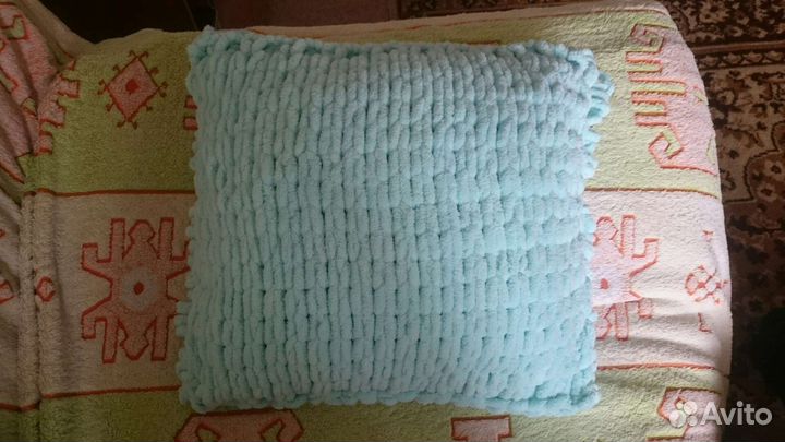 Подушки из пряжи alize puffy на заказ