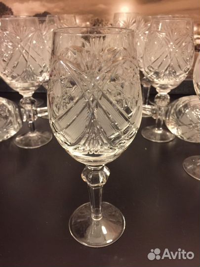Фужеры хрусталь 19 см Винтаж Торг