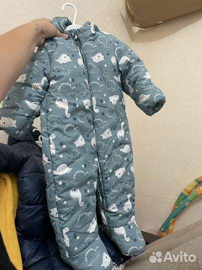Комбинезон демисезонный зимний трансформер 74-80