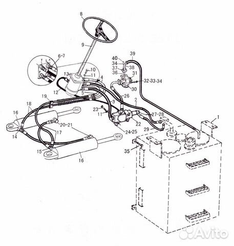 Рулевой механизм BZZ5-E400C - 4120000004 (sdlg)