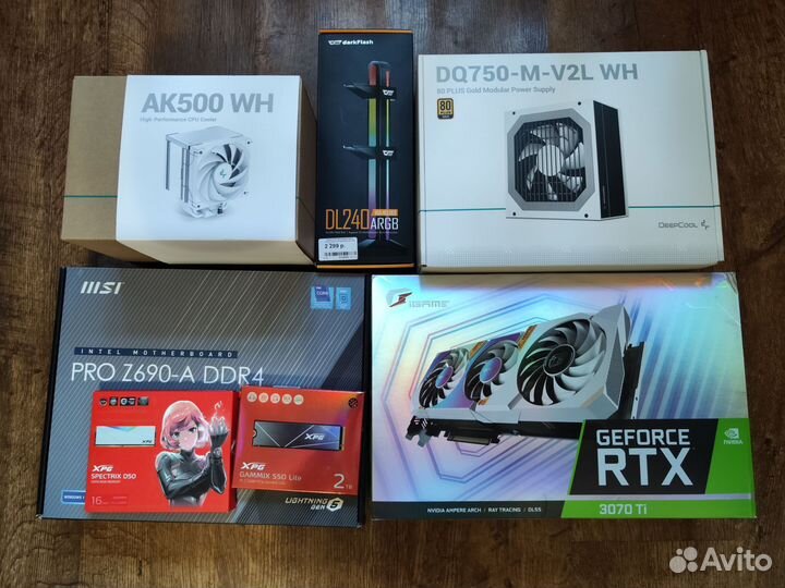 Игровой пк Intel 12400 RTX 3070ti 32gb SSD 2tb