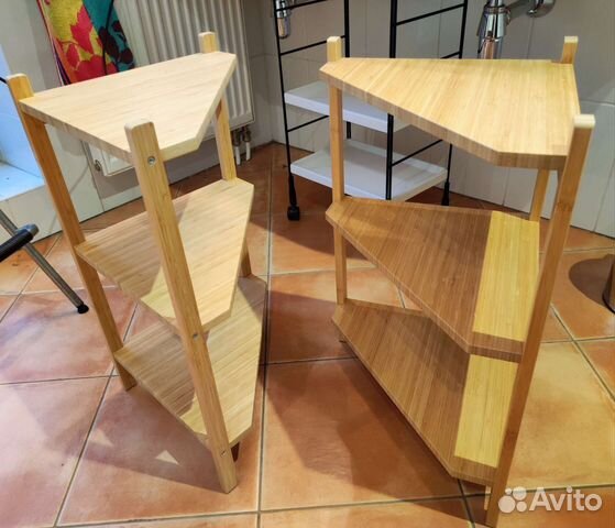 Стеллаж угловой из бамбука Икеа 2 шт купить в Рождествено | Товары для ...