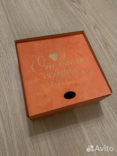 Шкатулка деревянная подарочная