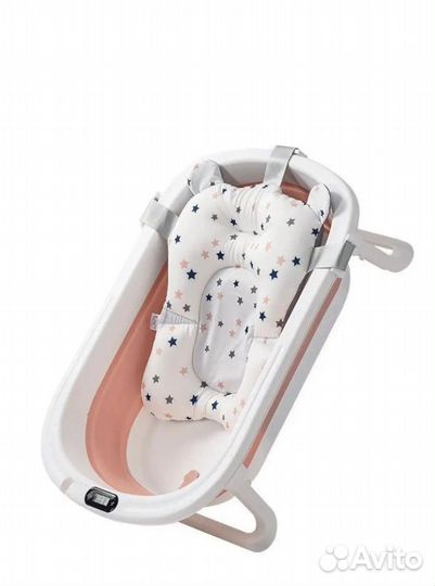 Новая детская складная ванночка с матрасиком