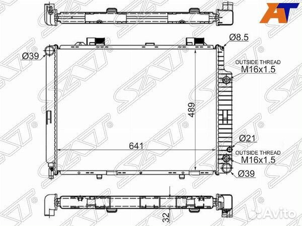 Радиатор mercedes-benz E-class