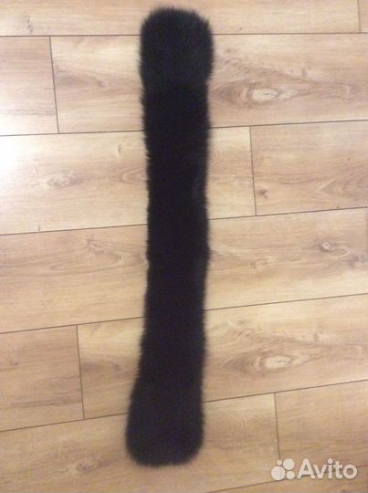 Натуральная опушка для капюшона 84 см