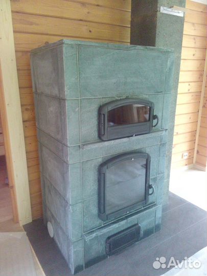 Печь-камин натуральный камень Remi 1