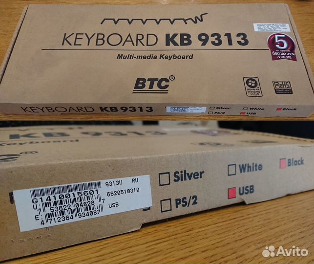 Клавиатура BTC 9313U. Гарантия от завода 5 лет