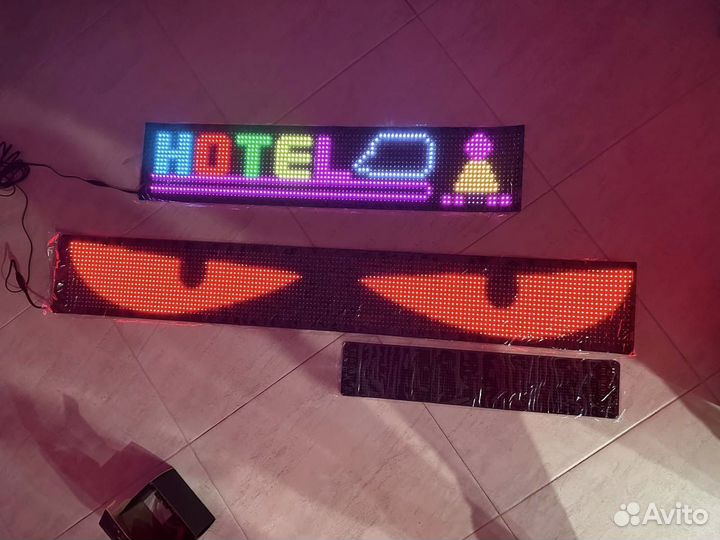 Бегущая строка на лобовое