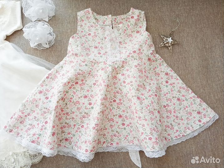 Платье для девочки на годик 74 80