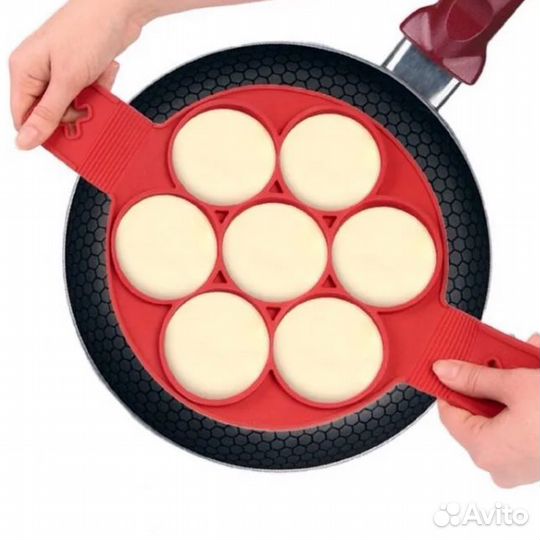 Силиконовая форма для выпечки оладьев, котлет