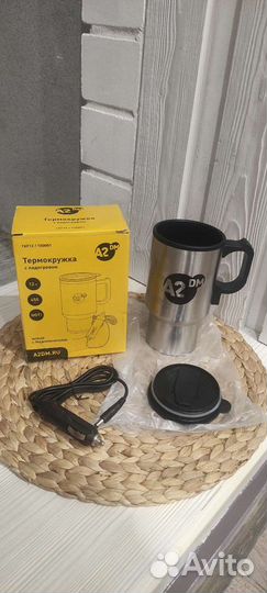 Термокружка с подогревом A2DM от прикуривателя 12В