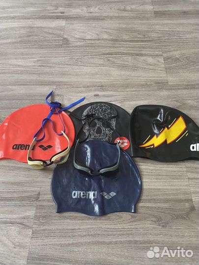 Шапочка для плавания arena,очки для плавания