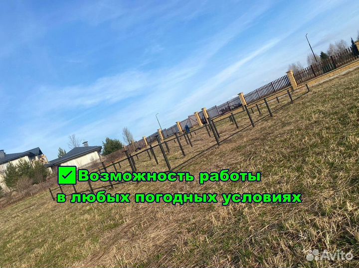 Винтовые сваи с монтажом