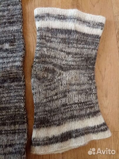 Пояс и наколенники из собачьей шерсти