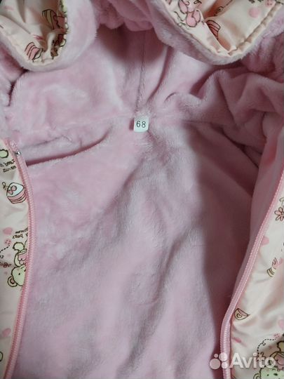 Комбинезон демисезонный, весна, осень 68