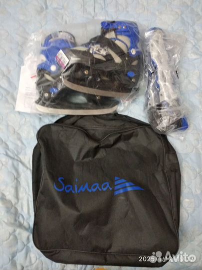 Коньки детские раздвижные 2 в 1 размер 33-36