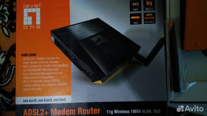 Маршрутизатор Level one WBR3600 adsl2+Модем роутер