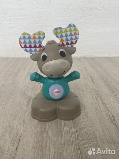 Игрушки fisher price Ленивец,Лось,Ежик