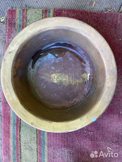 Латунный таз