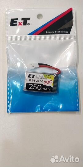 Аккумулятор ET LP682030-20CM 3.7В, 250мАч, Li-Pol